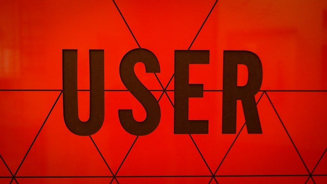 User sign in the Design Museum, London. Photograph by Mark Stuckey.